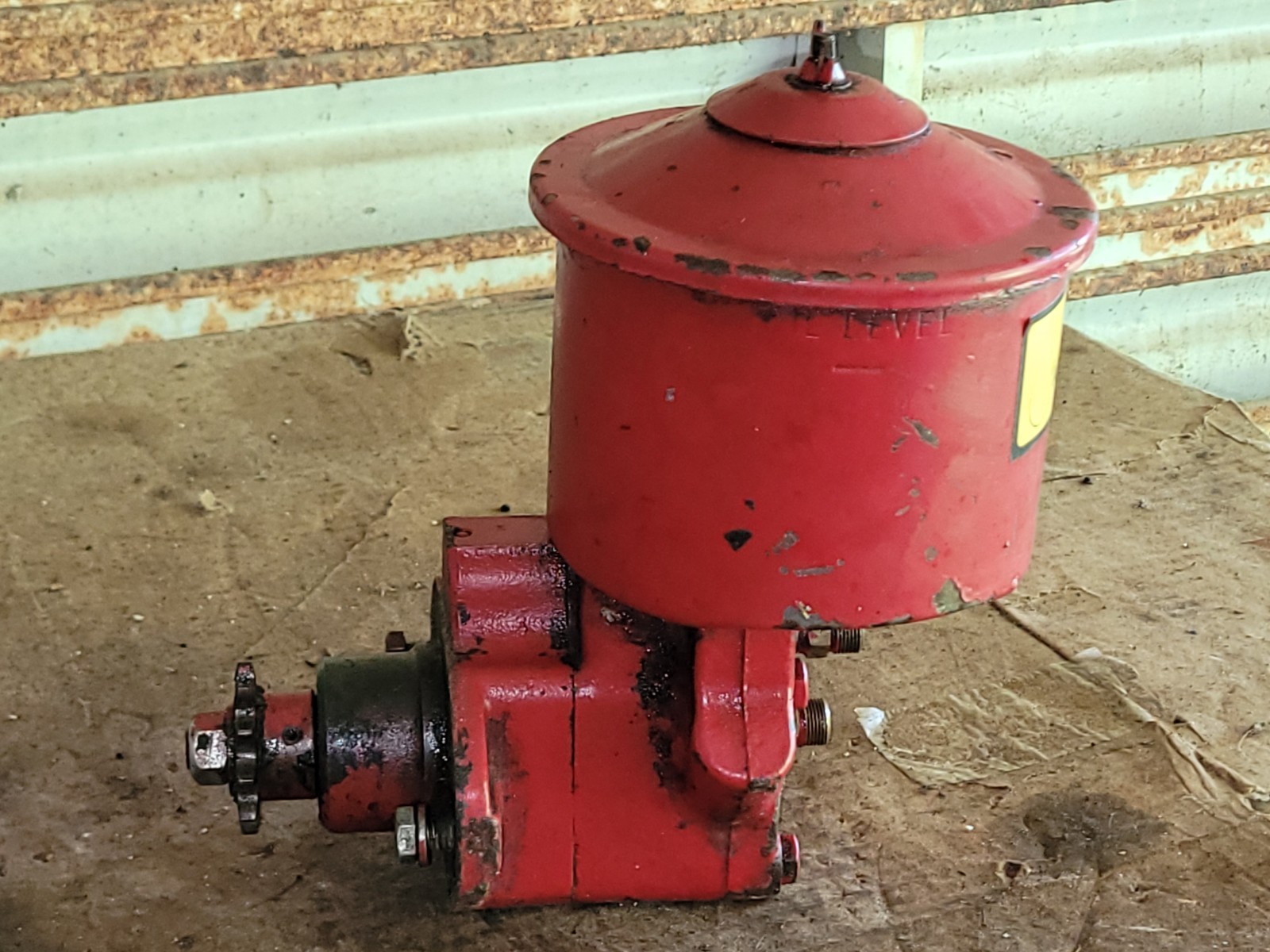 Vintage 1960's Red Vickers Hydraulic Vane Pump 76B 