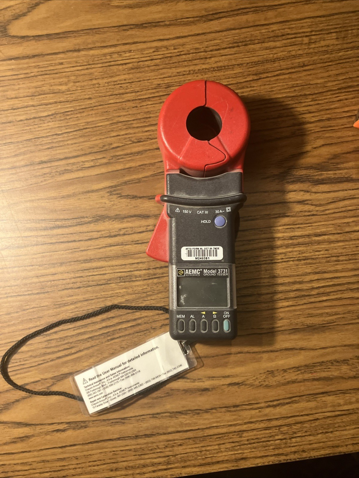 AEMC Instruments Model 3731 Clamp-On Ground Resistance Tester AEMC Instruments Model 3731 Clamp-On Ground Resistance Tester
