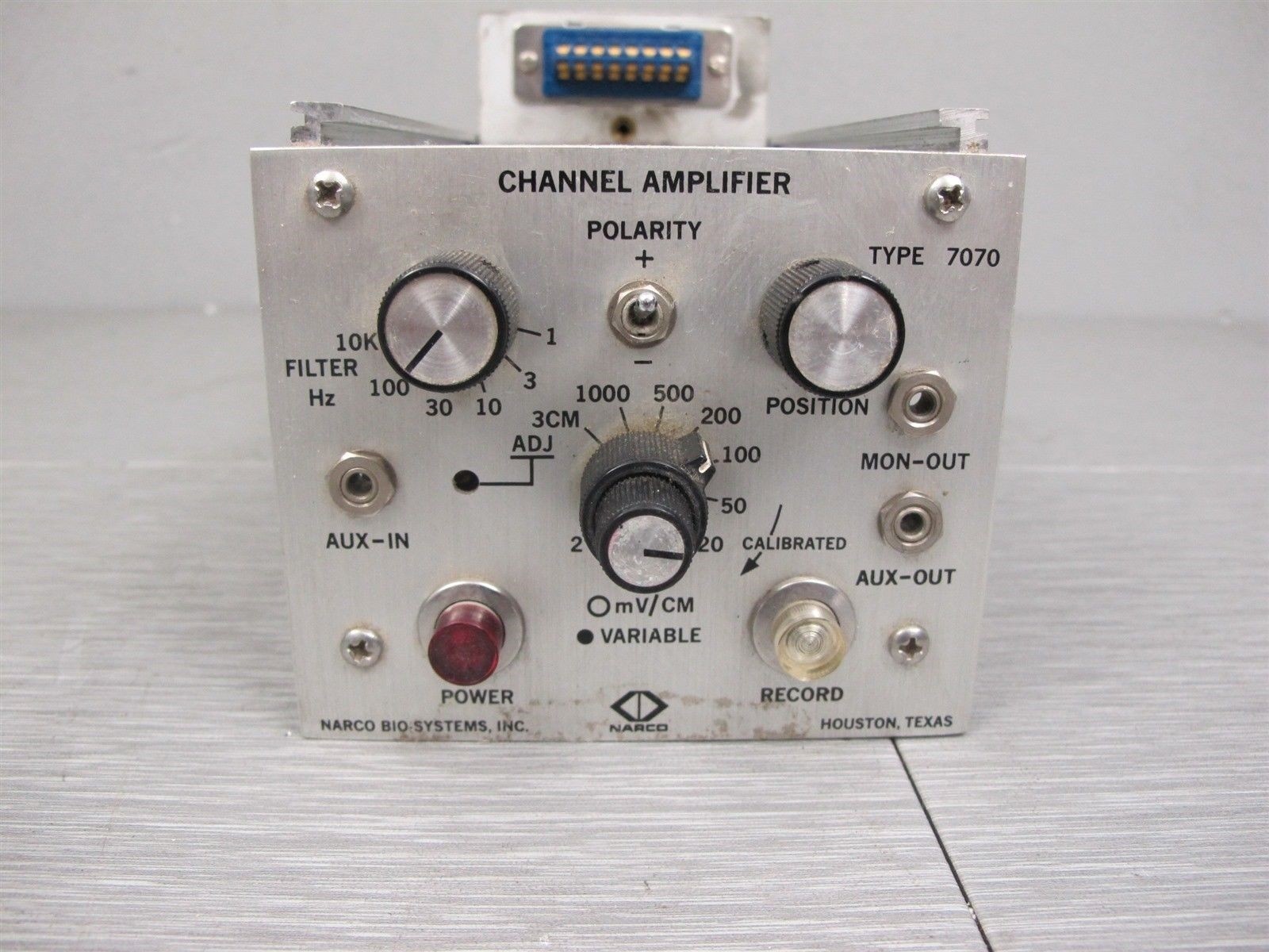 Narco Bio-Systems Channel Amplifier Type 7070
