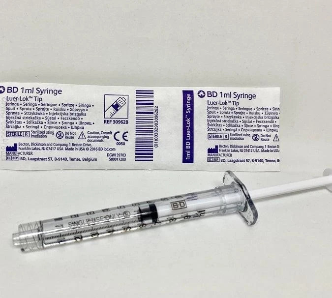 *Case of 800* BD 1mL Luer Lok Syringes REF 309628 Sterile No Needle Exp 07/2027 *Case of 800* BD 1mL Luer Lok Syringes REF 309628 Sterile No Needle Exp 07/2027