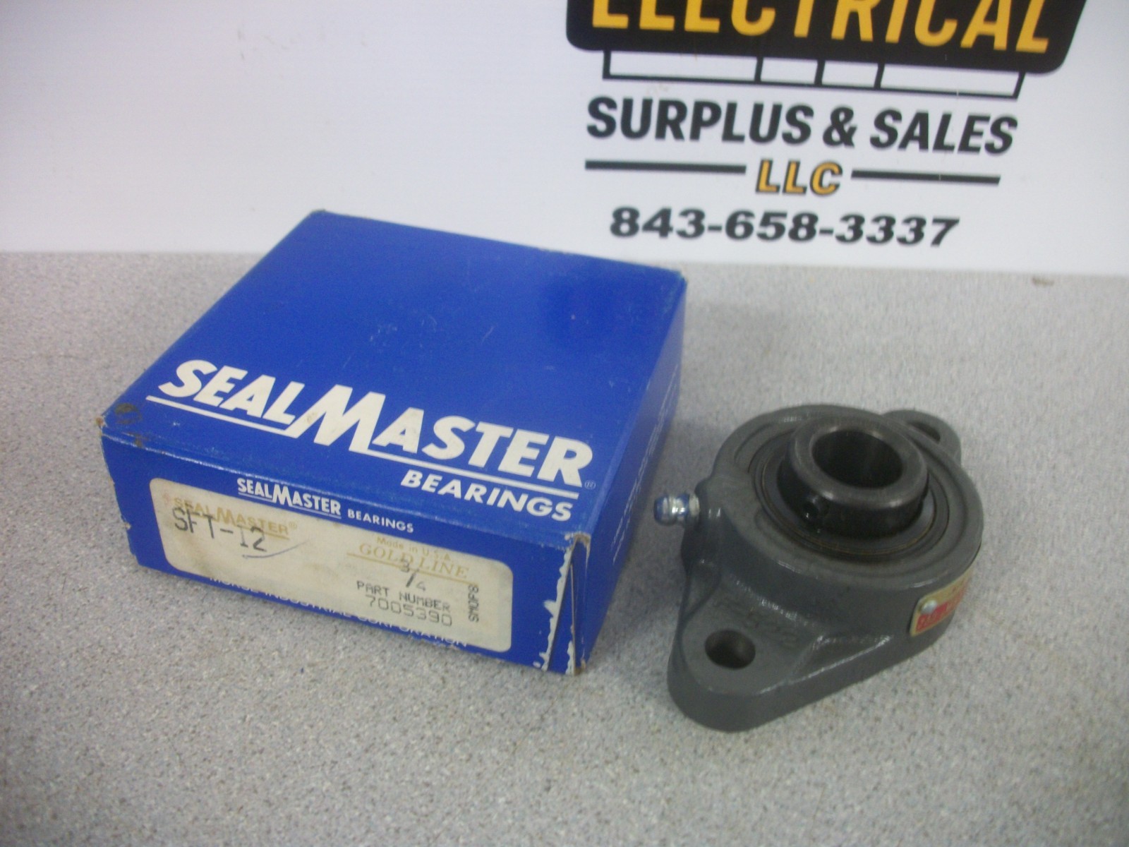 SEALMASTER GOLD LINE 3/4 FLANGED MOUNTED BALL BEARING SFT-12 NIB SEALMASTER GOLD LINE 3/4 FLANGED MOUNTED BALL BEARING SFT-12 NIB