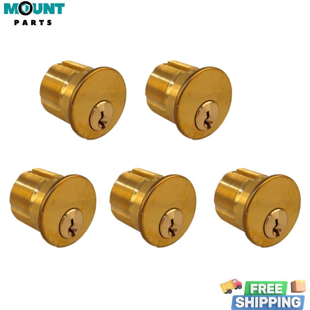 5X Mortise Lock SC1 Cylinders KD Adams Rite Type 10 Keys For Front Door Brass 5X Mortise Lock SC1 Cylinders KD Adams Rite Type 10 Keys For Front Door Brass
