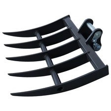 HUAYEE Mini Excavator 500mm Rake Attachment for 1-3 ton Digger with pinsx2 picture