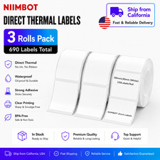 3PK Label Maker Tape 50x30 mm (2 x 1.18