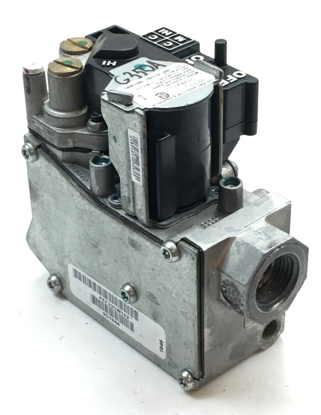 White-Rodgers 36J56-580 Furnace Gas Valve EF33CW152 in/out 1/2\ White-Rodgers 36J56-580 Furnace Gas Valve EF33CW152 in/out 1/2\