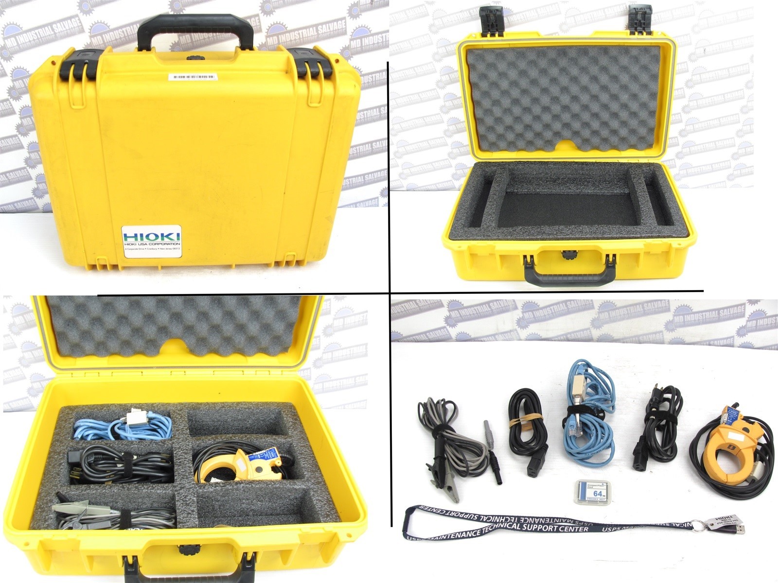 HIOKI - 3196 Power Analyzer CASE - 9961 CLAMP SENSOR - 1438 TEST LEADS & MORE HIOKI - 3196 Power Analyzer CASE - 9961 CLAMP SENSOR - 1438 TEST LEADS & MORE