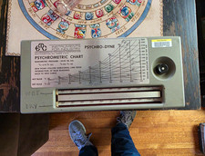 Vintage Psychro-Dyne wet/dry-bulb psychrometer picture