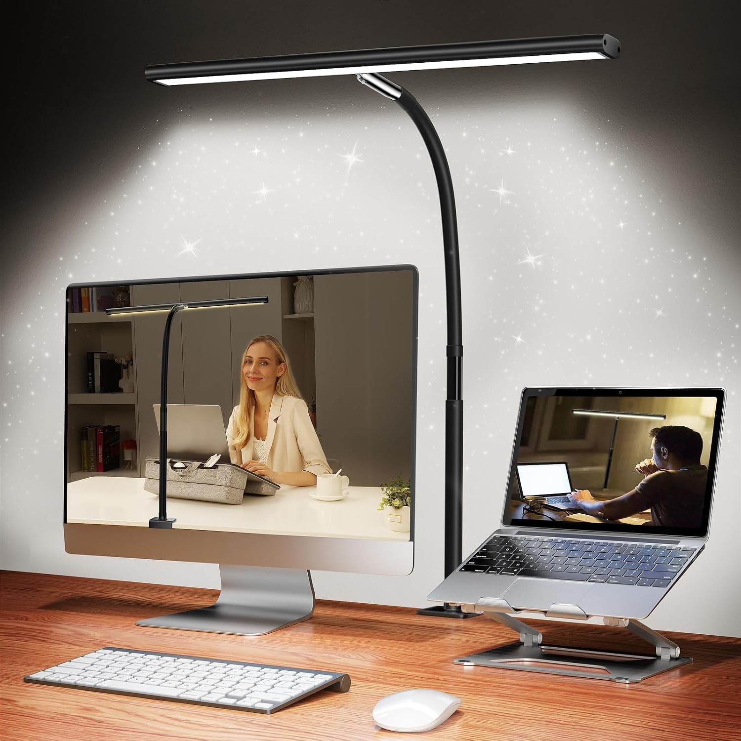 Clamp LED Desk Lamp, Black, 17 Clamp LED Desk Lamp, Black, 17