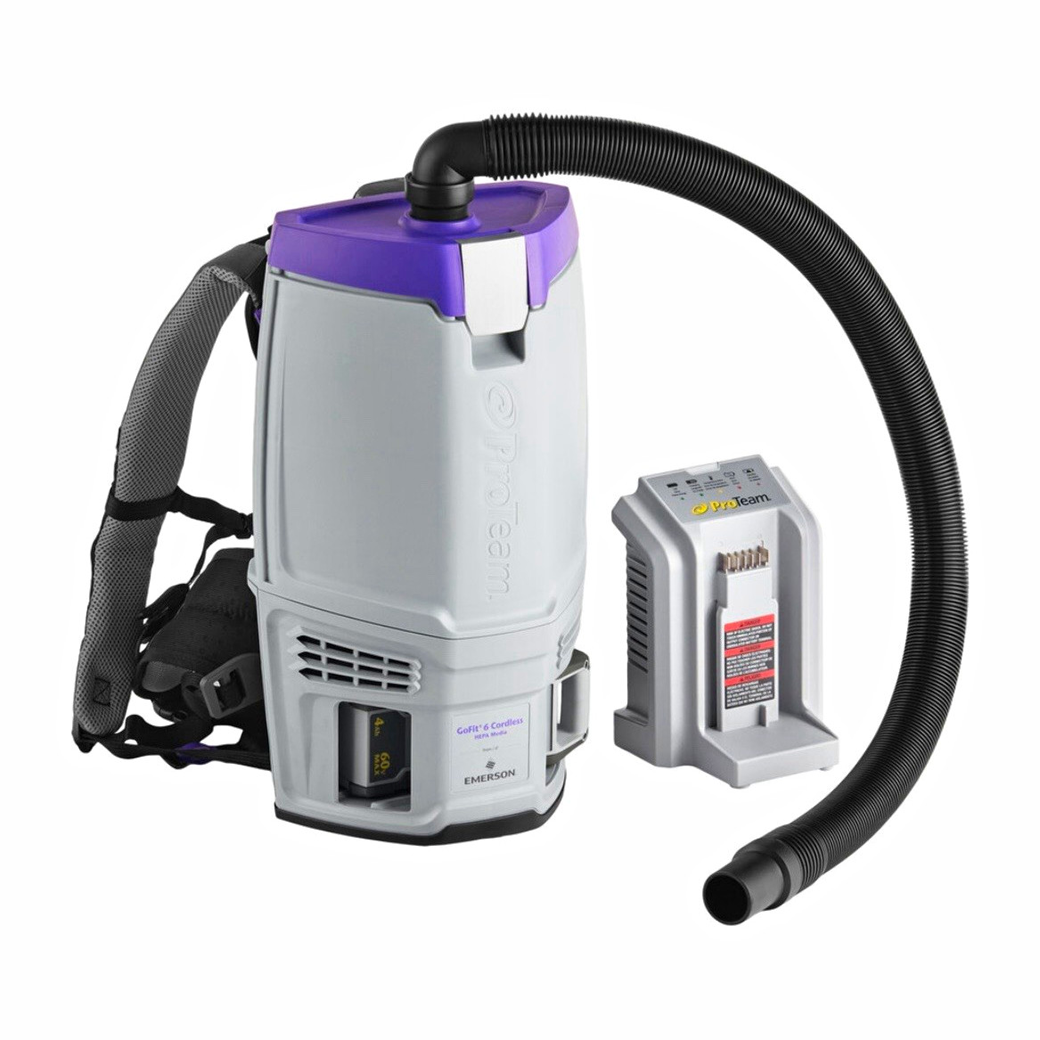 ProTeam GoFit 6 Cordless HEPA Bagged 6 Qt Backpack Vacuum w/ Tools ProTeam GoFit 6 Cordless HEPA Bagged 6 Qt Backpack Vacuum w/ Tools