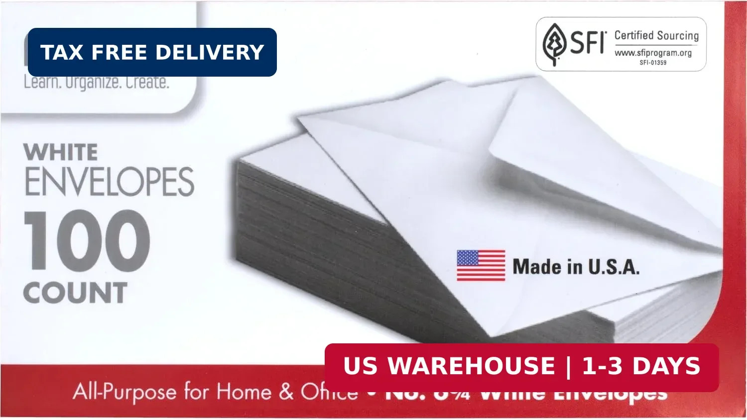 Lightweight 100 Pack of White Security Envelopes 6-3/4 Inch for Everyday Mailing Lightweight 100 Pack of White Security Envelopes 6-3/4 Inch for Everyday Mailing