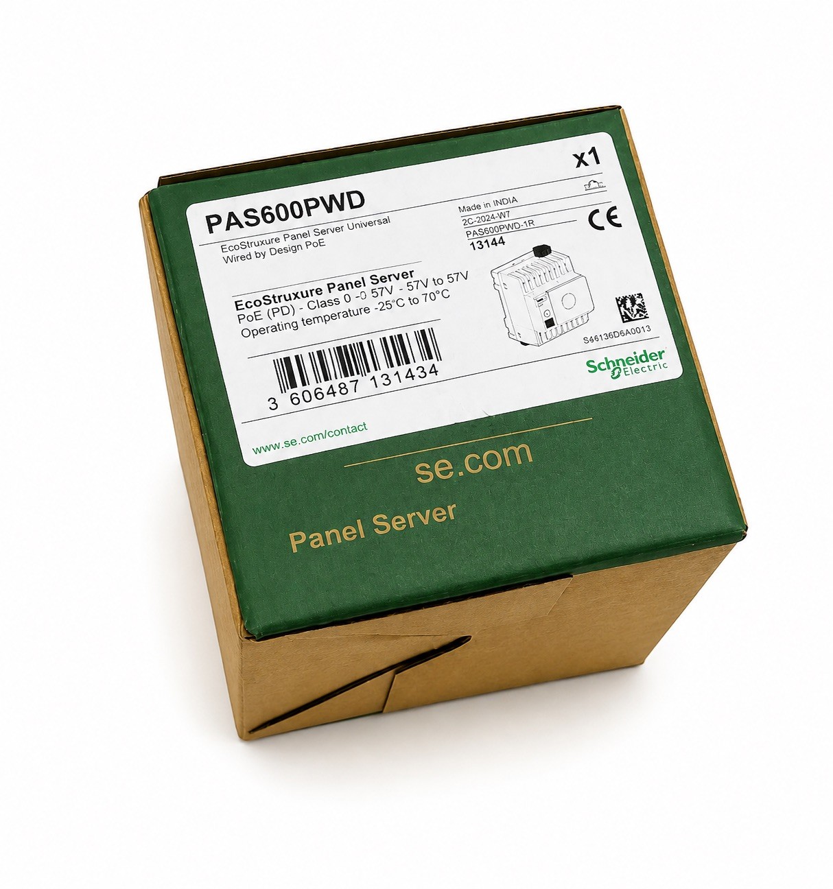 SCHNEIDER ELECTRIC PAS600PWD PoE ECOSTRUXURE PANEL SERVER GATEWAY SCHNEIDER ELECTRIC PAS600PWD PoE ECOSTRUXURE PANEL SERVER GATEWAY