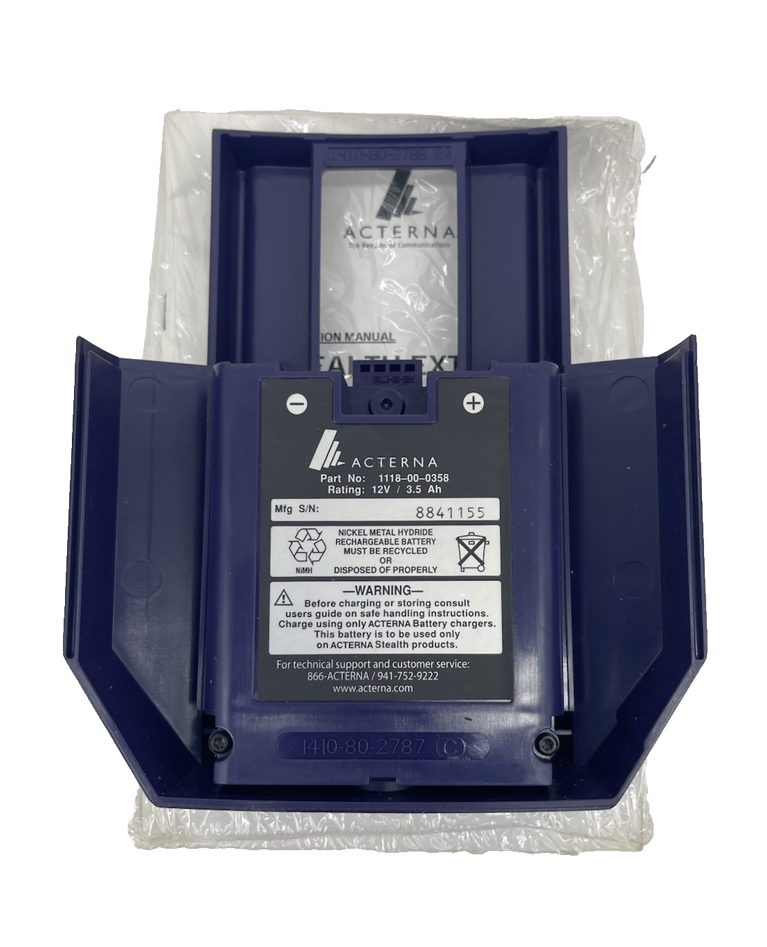 Genuine OEM JDSU Acterna 1118-00-0358 Stealth Extended Life Battery NEW Unused Genuine OEM JDSU Acterna 1118-00-0358 Stealth Extended Life Battery NEW Unused