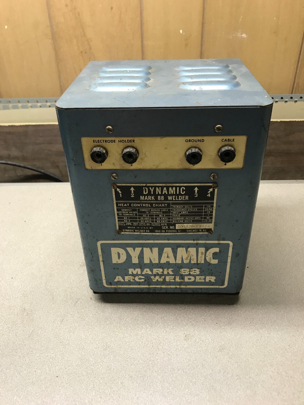 Dynamic Mark 88 Vintage Arc Welder 110V 28A Dynamic Mark 88 Vintage Arc Welder 110V 28A