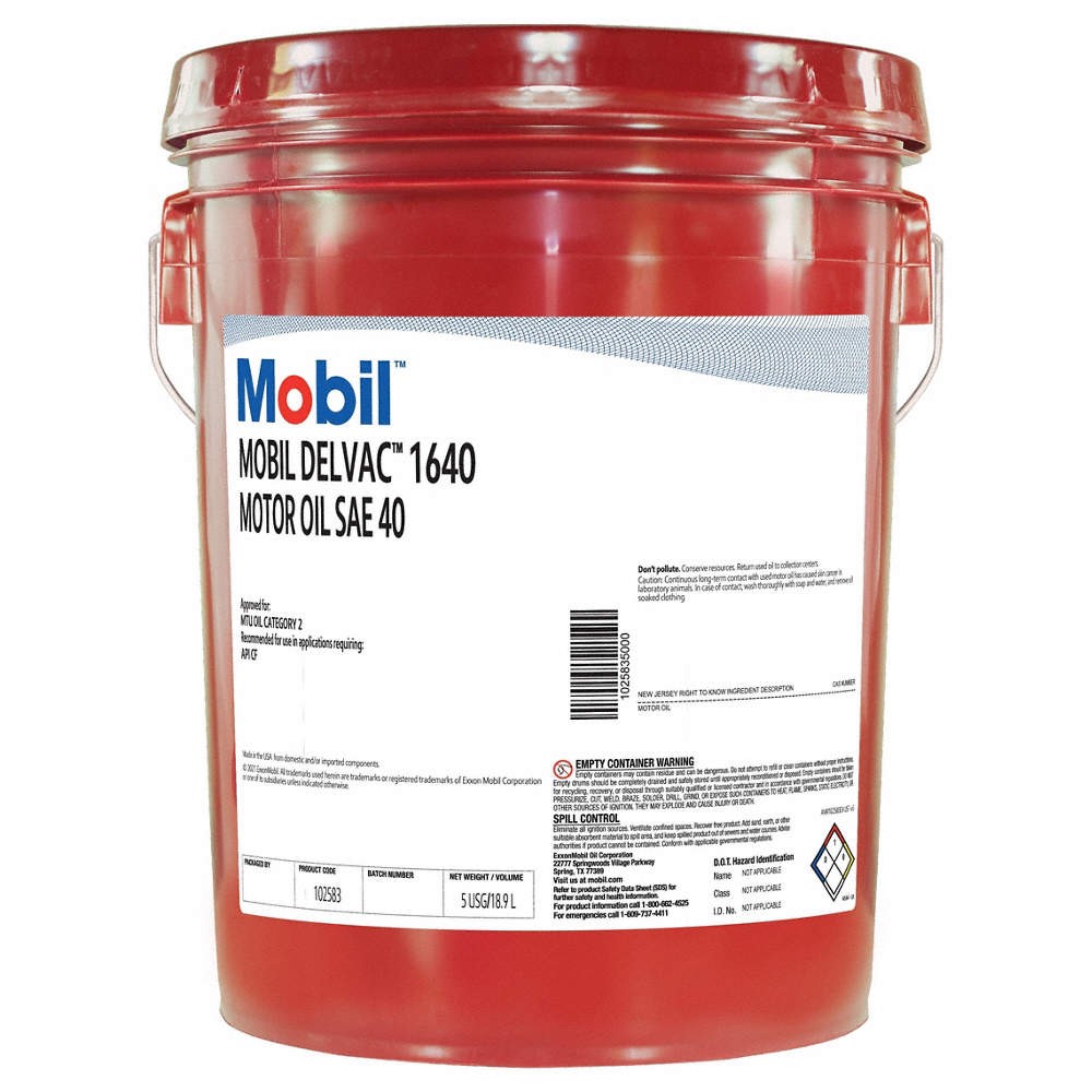 MOBIL 102583 MOBIL DELVAC 1640, 5GA PAIL 805Y45