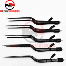 AMERICAN NON-STICK IRRIGATION BAYONET BIPOLAR FORCEPS SET OF 5 PCS picture