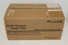 FLUKE 1623-2 KIT BASIC GEO EARTH GROUND TESTER GROUND STAKES WIRE REELS CLAMP picture
