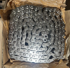 NEW ENUMA 10FT. ROLL STAINLESS ROLLER CHAIN 60-2 RIVET DOUBLE STRAND picture