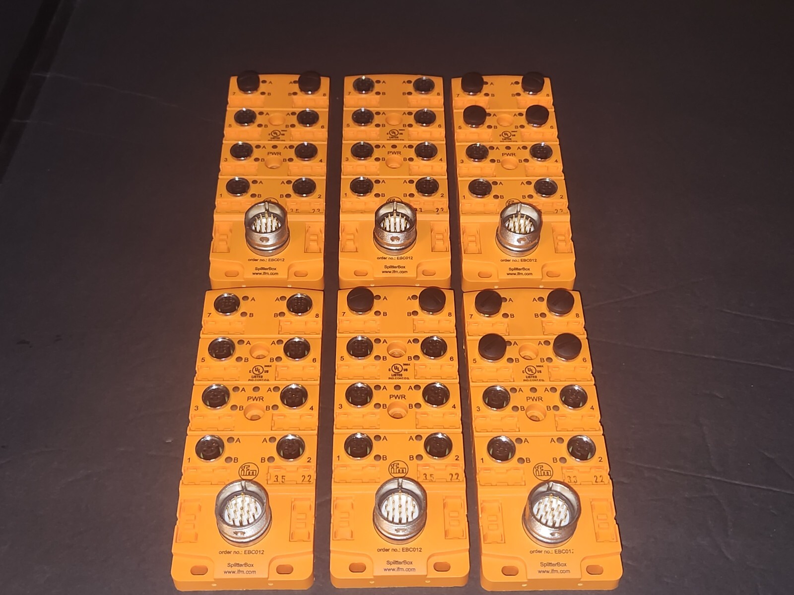 E2 ifm efector EBC012 Connector, 8 port micro DC PNP wiring block, DUAL output, E2 ifm efector EBC012 Connector, 8 port micro DC PNP wiring block, DUAL output,
