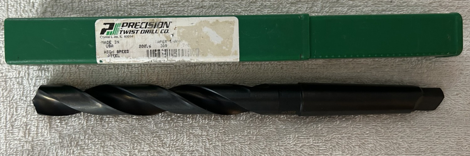 Precision Twist Drill 209 7/8 in Taper Shank Jobber Drill 6001059 086071-20056 Precision Twist Drill 209 7/8 in Taper Shank Jobber Drill 6001059 086071-20056
