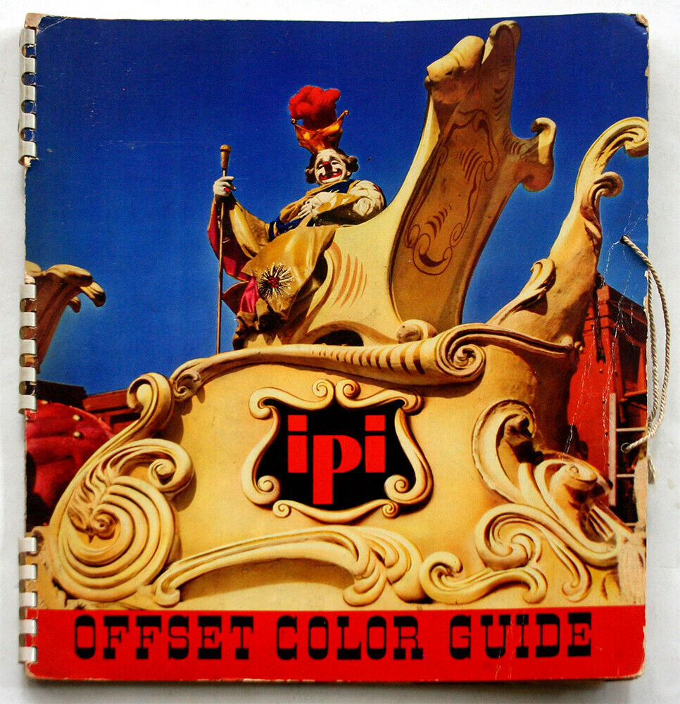 Vintage 1943 IPI Offset Color Guide International Printing Ink