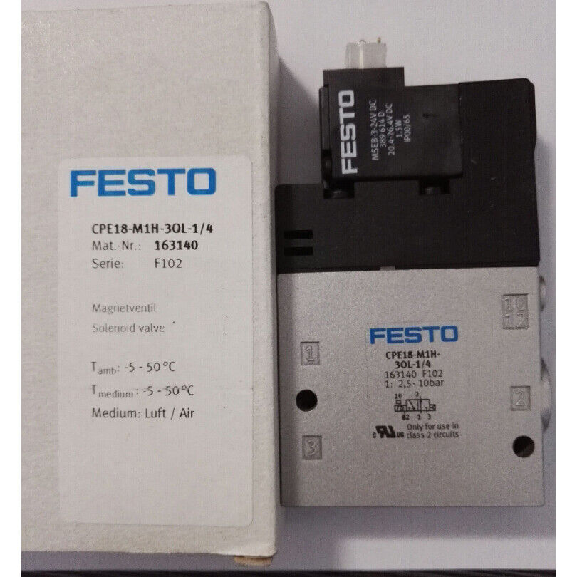 one New Festo CPE18-M1H-3OL-1/4 solenoid valve in box Fast Delivery