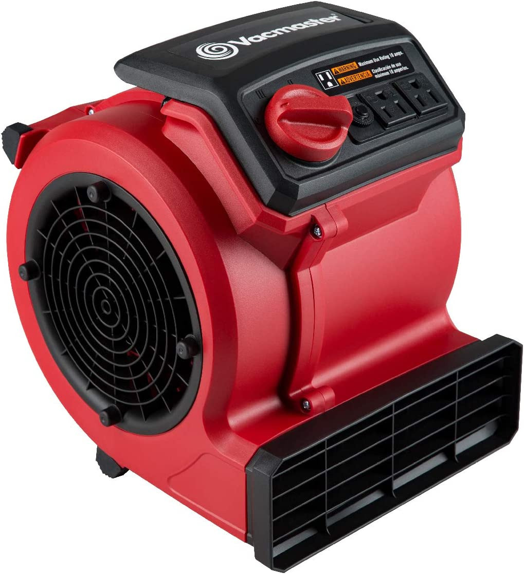 Red Edition AM201 1101 550 CFM Portable Air Mover Floor and Carpet Dryer for Dry