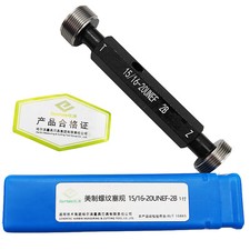 15/16 20 UNEF 2B THREAD PLUG GAGE .9375 GO NO GO P.D.'S = .9050 & .9109 TOOL NEW picture