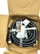 VEVOR 50 ft. 50 Amp 125V Generator Extension Cord w/Twist Lock & Inlet Box (114) picture