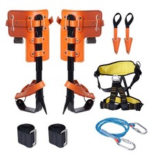 Tree Climbing Spikes Set Climbing Spurs Alloy Steel Safety Rope Hareness picture