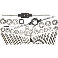 Klutch Metric Tap & Die Set, 45-Pc., 20 Taps, 20 Adjustable Dies, Heat-Treated picture