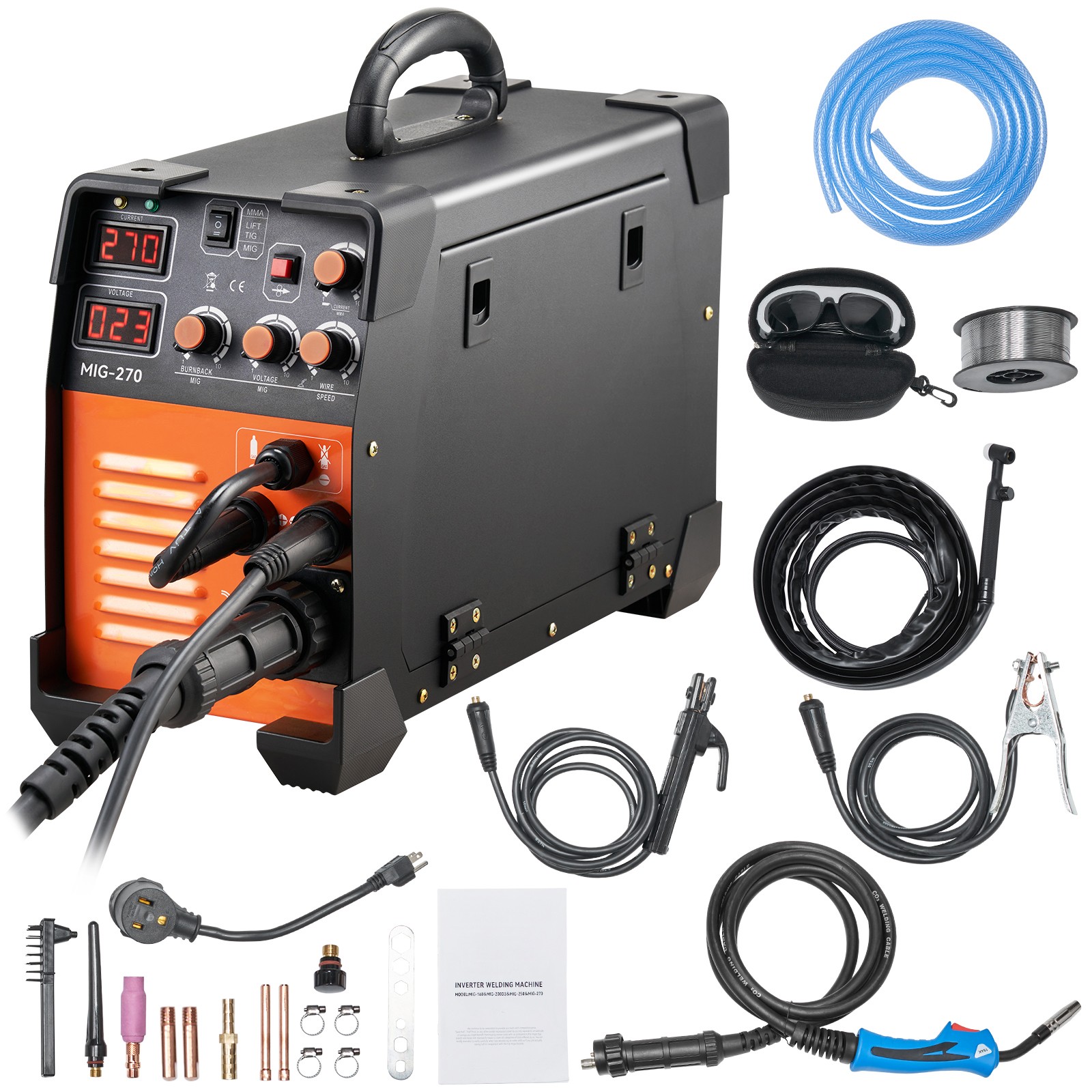 Uimoso 3-in-1 MIG MMA Lift TIG Welder 270A, Dual Voltage 110V/220V
