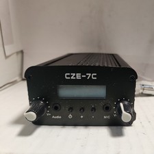Wireless FM Transmitter for Church Stereo Broadcast Station  7W no powder cords picture