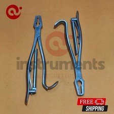 KERN Bone Holding Forceps 2pcs 6'' 9'' With Ratchet - Orthopedic Surgical By Ai picture