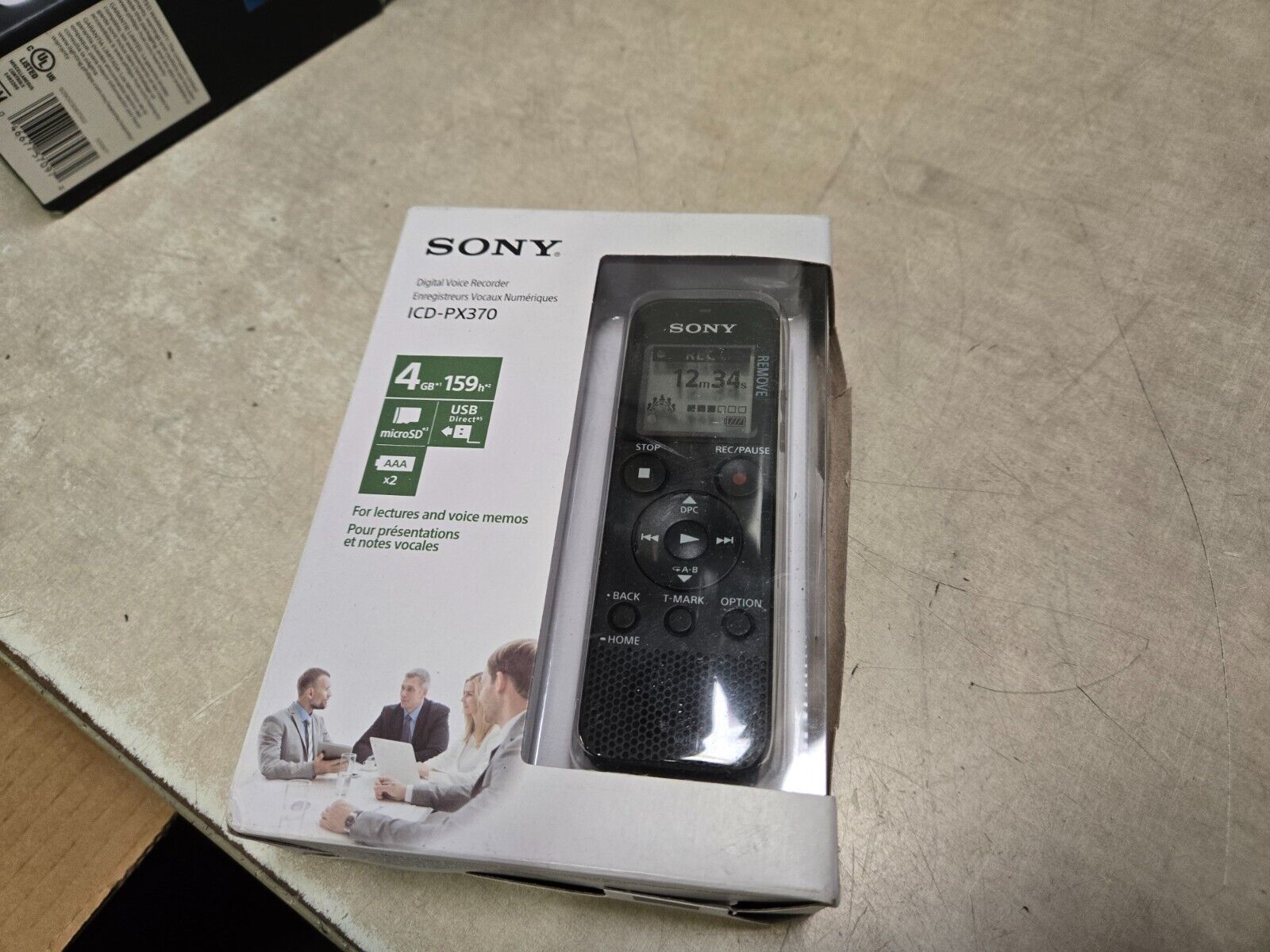 Sony PX Series ICD-PX370 4GB Mono Digital Voice Recorder NOB