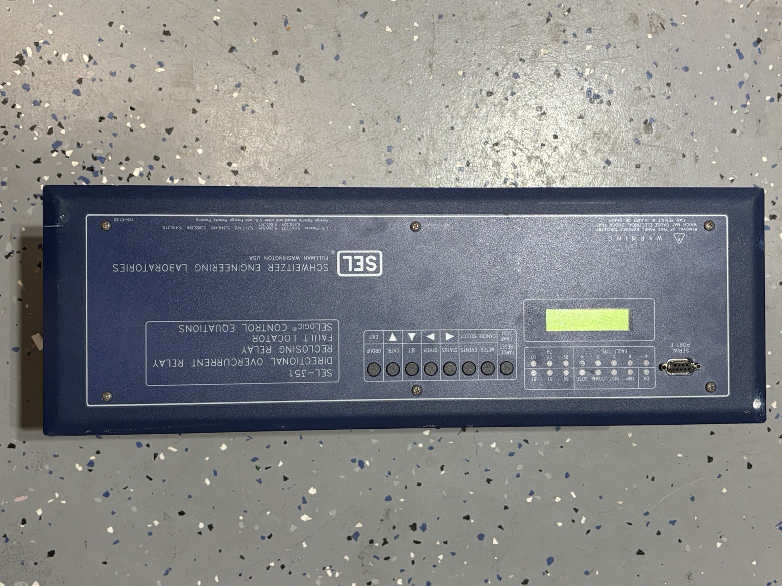 Schweitzer Eng. Labs SEL-351 Directional Overcurrent Relay | P/N: 03515Y325512X1
