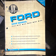 Ford I&T Tractor Shop Manual FO-47 for Models 3230 3430 3930 4630 4830 picture