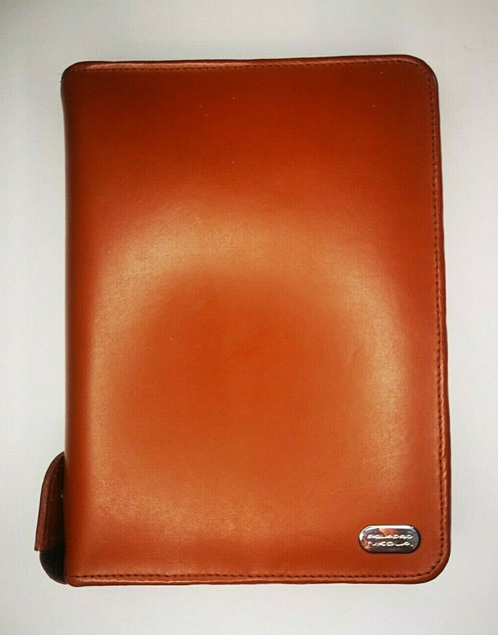 Piquadro Nikolai Leather Planner Agenda Cover w Zipper Medium Light Brown color Piquadro Nikolai Leather Planner Agenda Cover w Zipper Medium Light Brown color