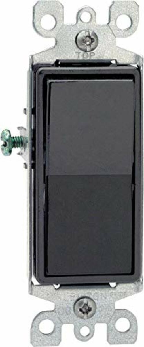 Leviton Decora 15 Amp Single-Pole AC Quiet Switch, Black 5601-2ES Leviton Decora 15 Amp Single-Pole AC Quiet Switch, Black 5601-2ES