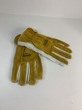 Pack Of 12 Size XXL 2XL Extra Large Genuine Leather Protective Yard Work Gloves picture