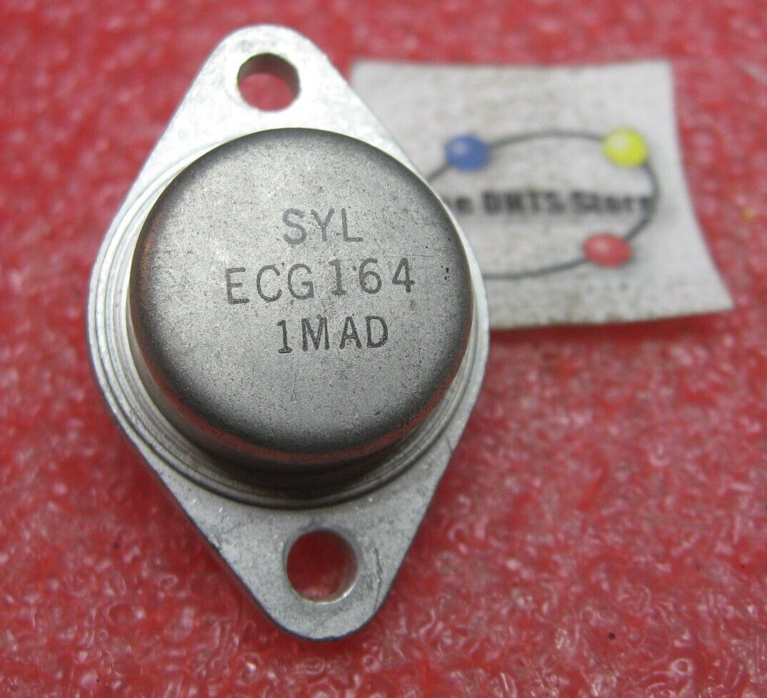 ECG164 Sylvania ECG NPN Power Transistor TO-3 NTE164 - Used Pull Qty 1