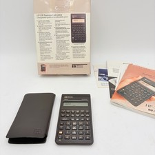 Vintage HP 10B Business Financial Calculator Box Manual Case Tested Works picture
