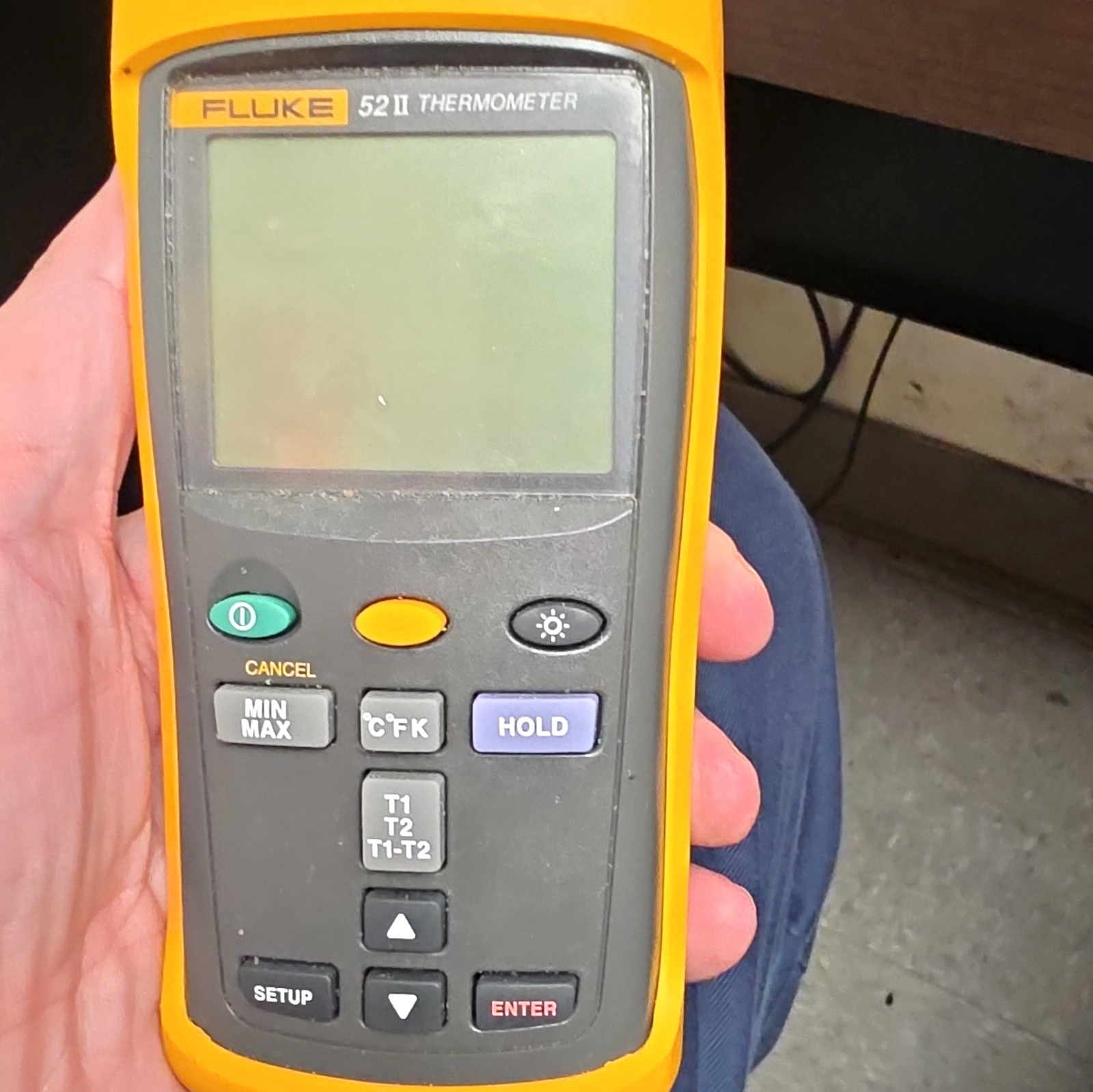 Fluke 52 II 2-Channel Digital Type K Thermocouple Thermometer -328-2498°F Fluke 52 II 2-Channel Digital Type K Thermocouple Thermometer -328-2498°F