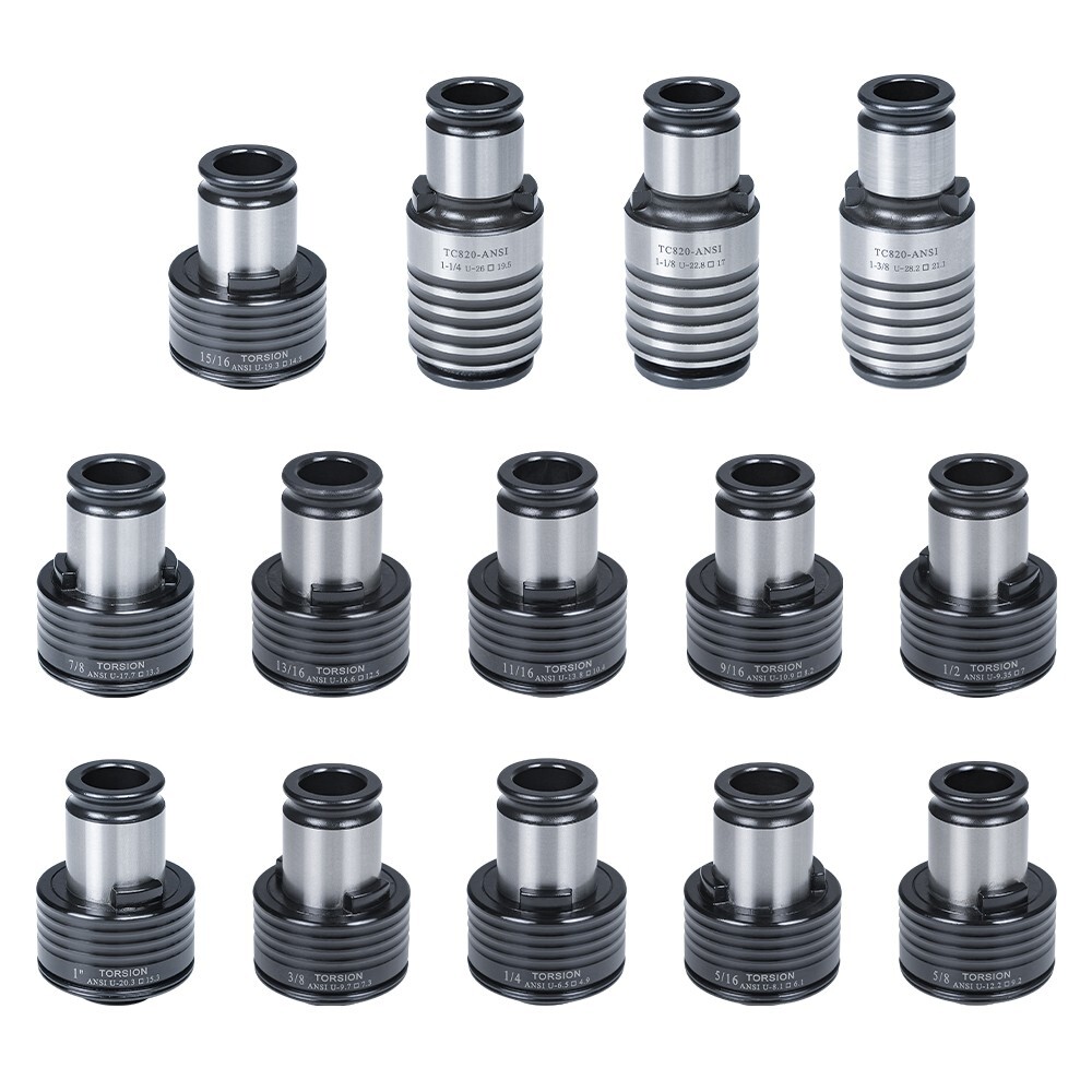 ANSI Tapping Collets for M36R Tapping Arm Compatible TC820 Collet Holder 14PCS ANSI Tapping Collets for M36R Tapping Arm Compatible TC820 Collet Holder 14PCS