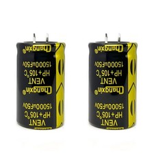 2pcs 15000uf 50v 15000mfd 50volt 105c aluminum electrolytic capacitor 30×50mm picture
