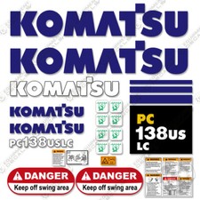 Fits Komatsu PC138USLC-2 Decal Kit Midi Excavator Decals PC 138 US LC 2 Stickers picture