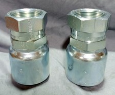 Lot Of 2 Parker 10643-20-20 Fluid Connectors picture
