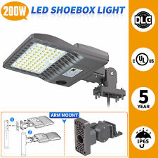 LED Area Parking Lot Light 200W Outdoor IP65 Commercial Shoebox Street Wall Lamp picture