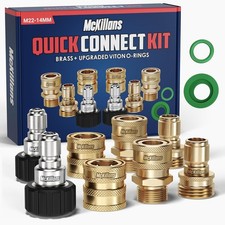 McKillans® Pressure Washer Quick Connect Kit, M22-14mm to 3/8