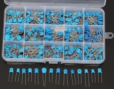 1nF-22nF Ceramic Capacitors  Assorted Kit 300pcs 15 Value High Voltage USA picture