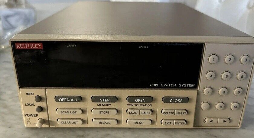 KEITHLEY 7001 DATA ACQUISITION SWITCH SYSTEM *AS IS*